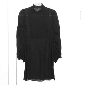 Zara basic black dress